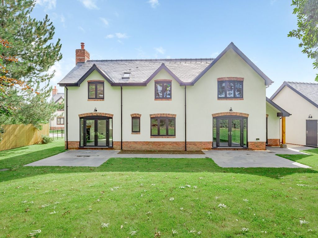 New home, 4 bed detached house for sale in The Hollies, Old Station Yard, Pen-Y-Bont, Powys SY10, £650,000
