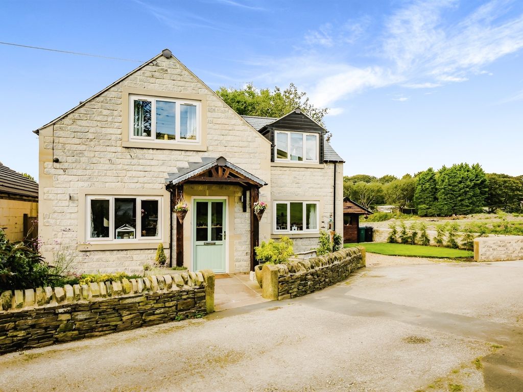 4 bed detached house for sale in School Cote Brow, Holmfield, Halifax HX3, £375,000