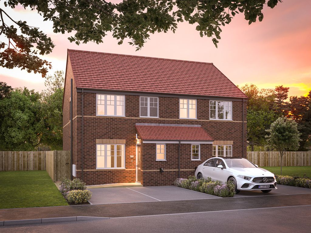 New home, 3 bed semi-detached house for sale in "The Ripon" at Low Willington, Willington, Crook DL15, £204,995
