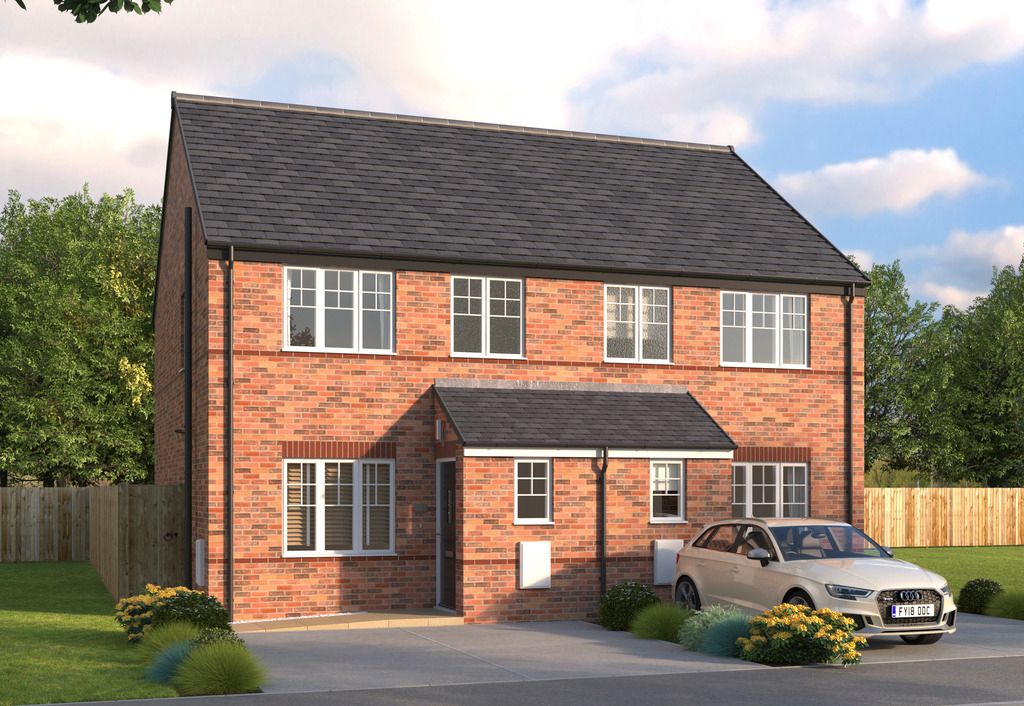 New home, 3 bed semi-detached house for sale in "The Ripon" at Hannah Crescent, Witham St. Hughs, Lincoln LN6, £229,995