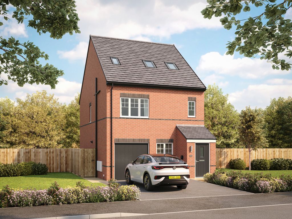 New home, 5 bed detached house for sale in "The Walburn" at Williamthorpe Road, North Wingfield, Chesterfield S42, £319,995