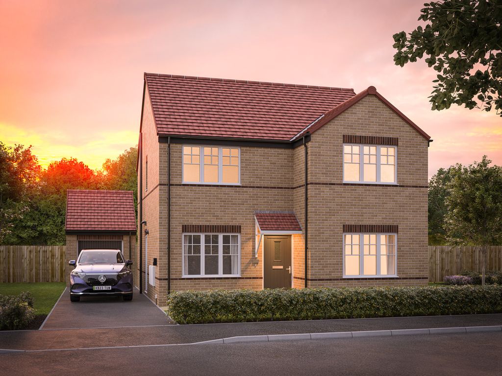 New home, 4 bed detached house for sale in "The Horbury" at Tibshelf Road, Holmewood, Chesterfield S42, £334,995