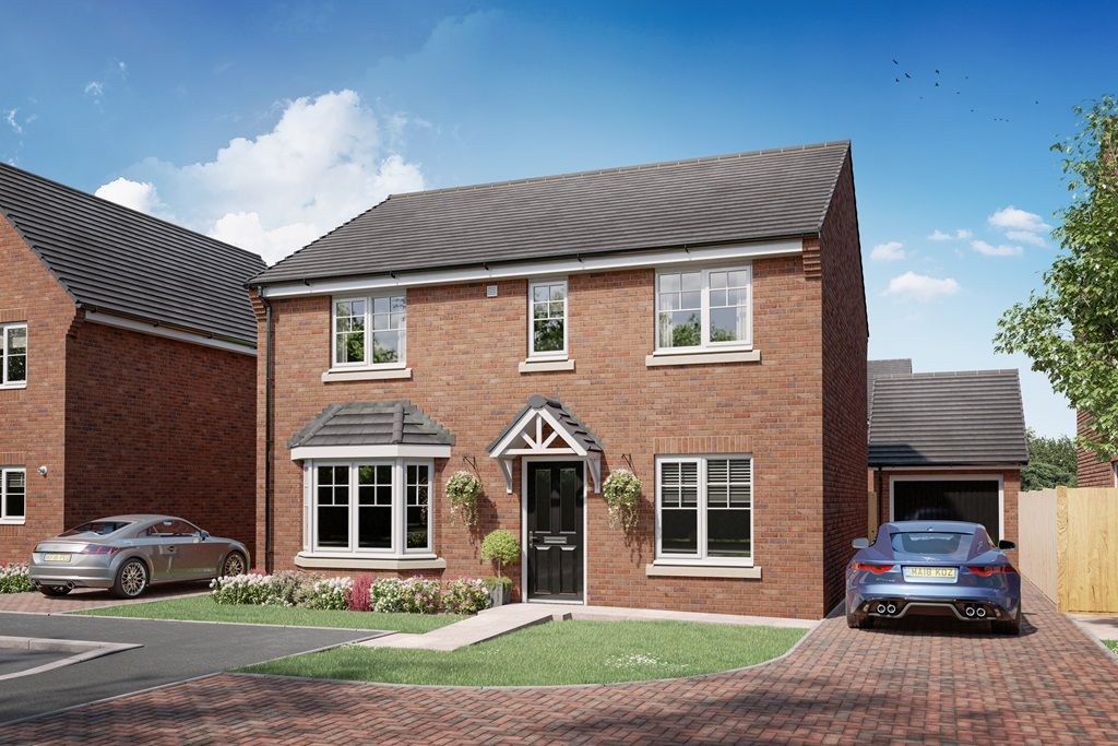 New home, 4 bed detached house for sale in "The Manford - Plot 17" at Moor Close, Kirklevington, Yarm TS15, £379,995
