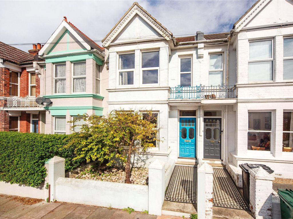 3 bed terraced house for sale in Dover Road, Brighton, East Sussex BN1, £650,000
