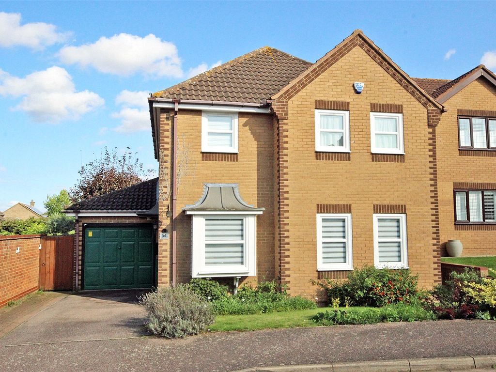 4 bed detached house for sale in Quenby Way, Bromham, Bedford, Bedfordshire MK43, £475,000
