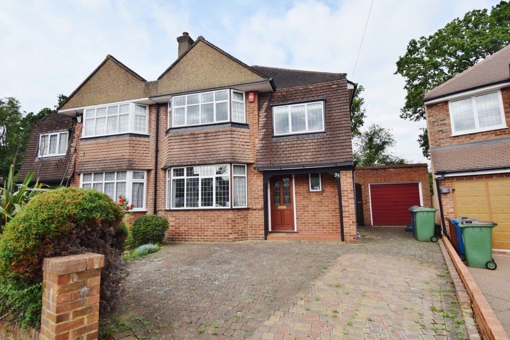 3 bed semi-detached house for sale in Anglesmede Way, Pinner HA5, £725,000