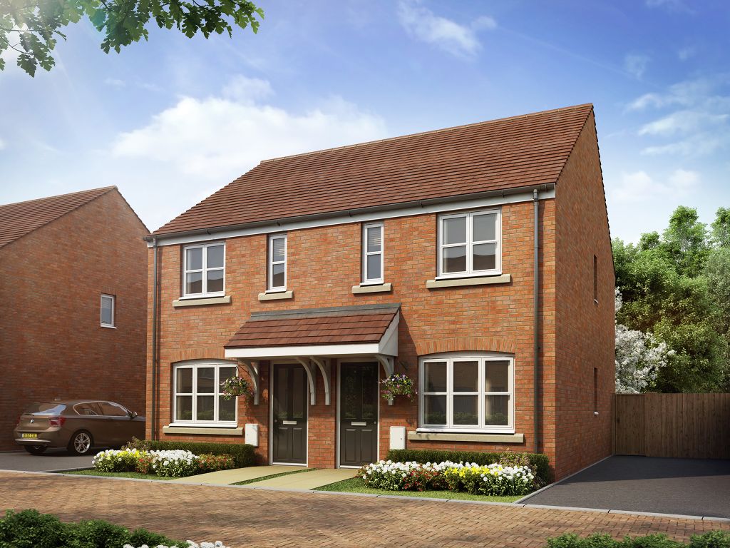 New home, 2 bed terraced house for sale in "The Alnwick Special" at Chervil Way, Rugby CV23, £237,000