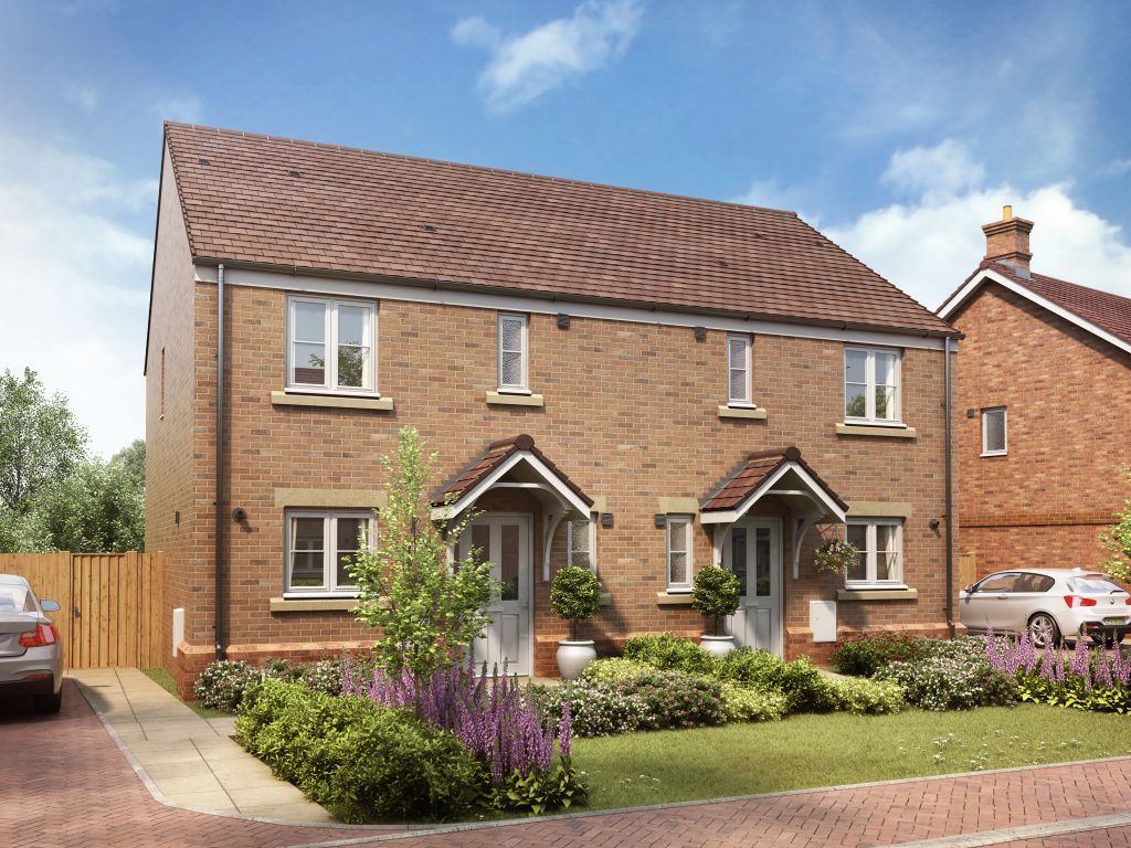 New home, 3 bed semi-detached house for sale in "The Ashworth" at Chervil Way, Rugby CV23, £295,000