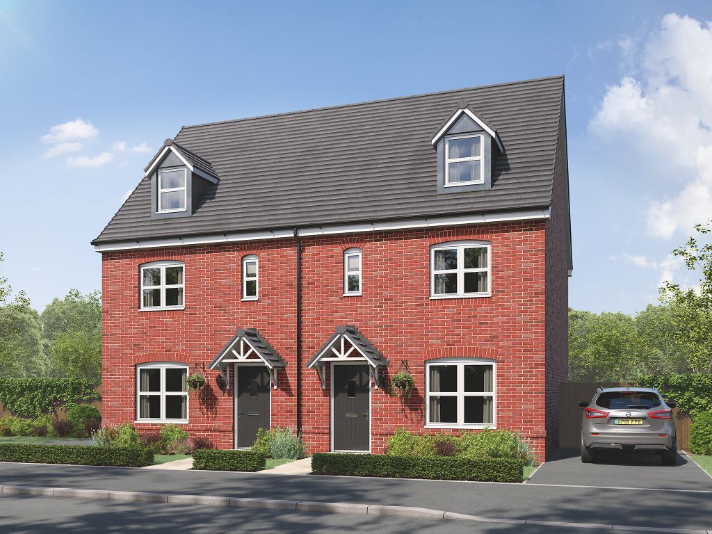 New home, 4 bed semi-detached house for sale in "The Whinfell" at Granville Terrace, Telford TF1, £294,950