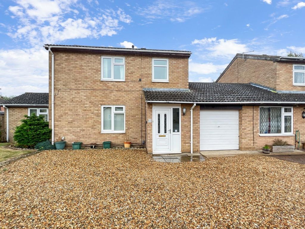3 bed link-detached house for sale in The Lanes, Over, Cambridge CB24, £385,000