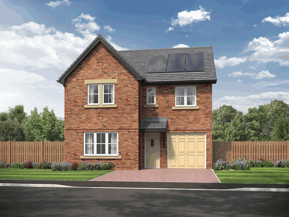 New home, 4 bed detached house for sale in "Sanderson" at Durham Lane, Stockton-On-Tees, Eaglescliffe TS16, £347,995