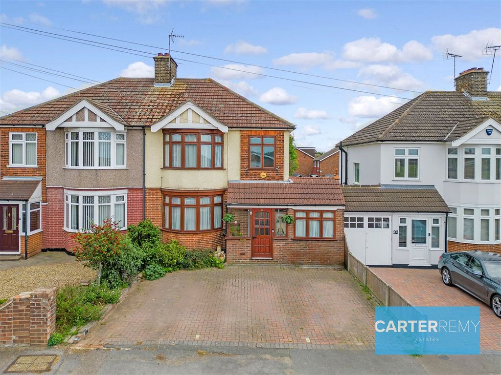 3 bed semi-detached house for sale in Long Lane, Grays RM16, £385,000