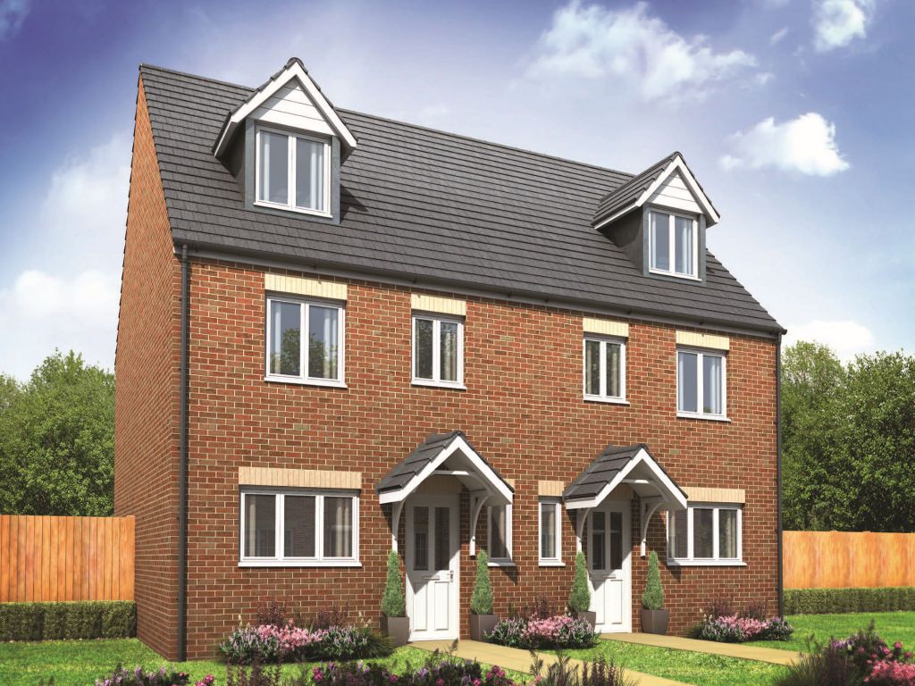 New home, 4 bed semi-detached house for sale in "The Foxcote" at Upper Outwoods Road, Anslow, Burton-On-Trent DE13, £284,995