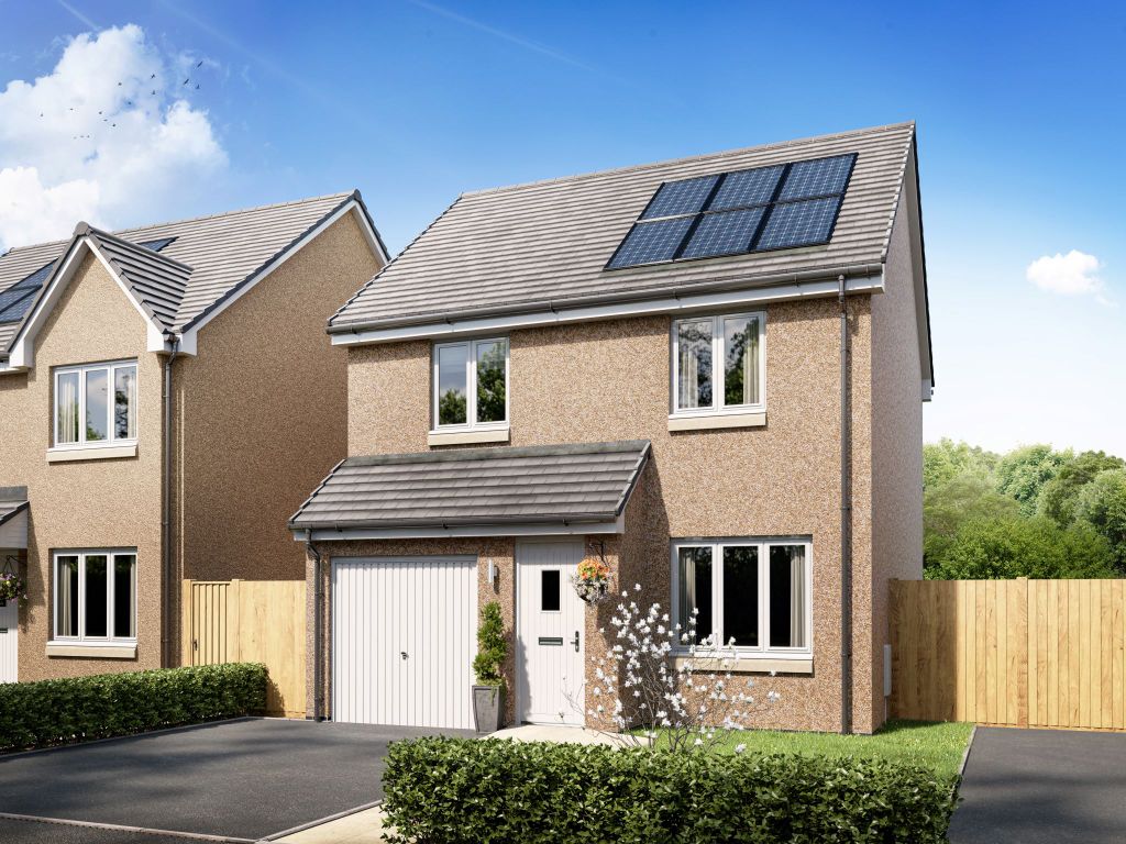 New home, 3 bed detached house for sale in "The Kearn" at Milnathort, Kinross KY13, £261,000