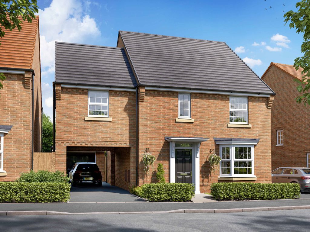 New home, 4 bed detached house for sale in "Hurst" at Redlands Road, Barkby, Leicester LE7, £444,995