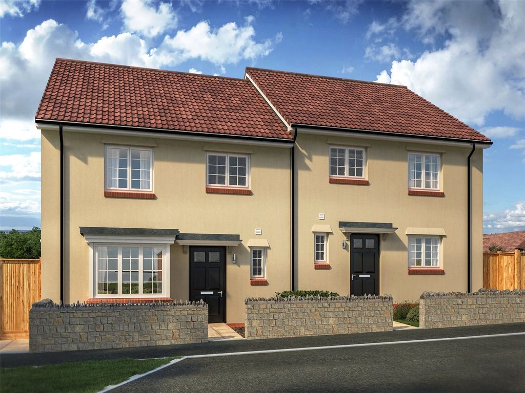 New home, 3 bed semi-detached house for sale in Jubilee Gardens, Banwell, Weston Super Mare BS29, £365,000
