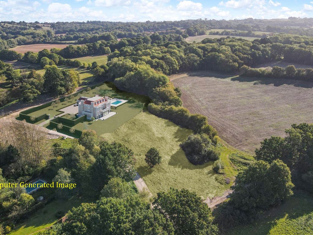 New home, Land for sale in Bedgebury Road, Goudhurst, Cranbrook, Kent TN17, £1,750,000
