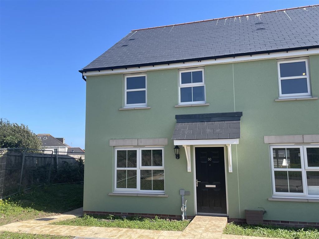New home, 2 bed end terrace house for sale in Carkeel, Saltash PL12, £76,800
