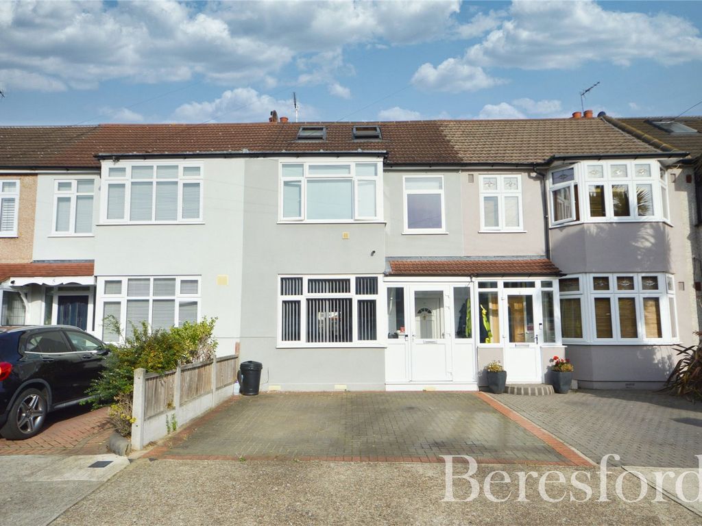 4 bed terraced house for sale in Amery Gardens, Gidea Park RM2, £525,000