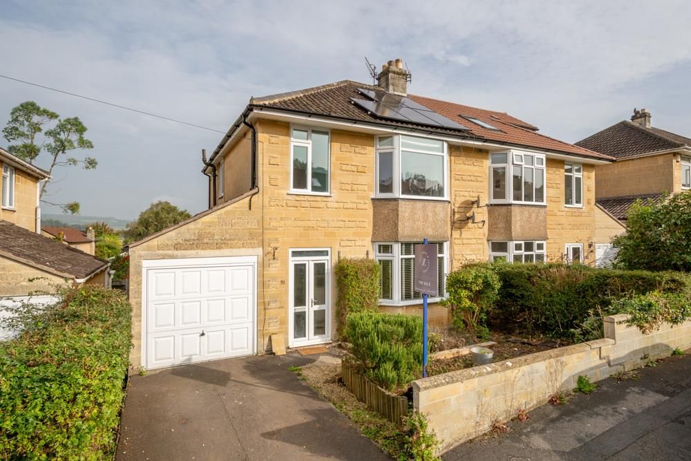 3 bed semi-detached house for sale in Holcombe Close, Bathampton, Bath BA2, £500,000