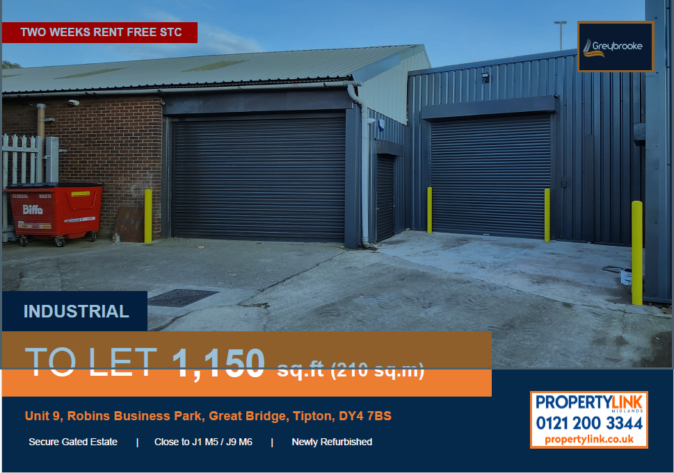Industrial to let in Bagnall Street, Tipton DY4, Non quoting