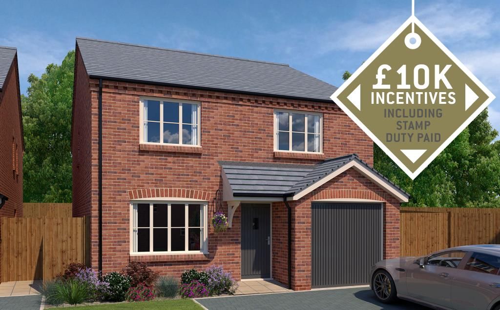 New home, 4 bed detached house for sale in Highstairs Lane, Stretton, Alfreton DE55, £389,950