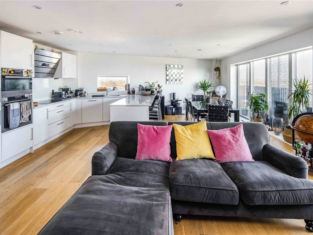 3 bed flat for sale in Atkins Square, Dalston Lane, London E8, £825,000