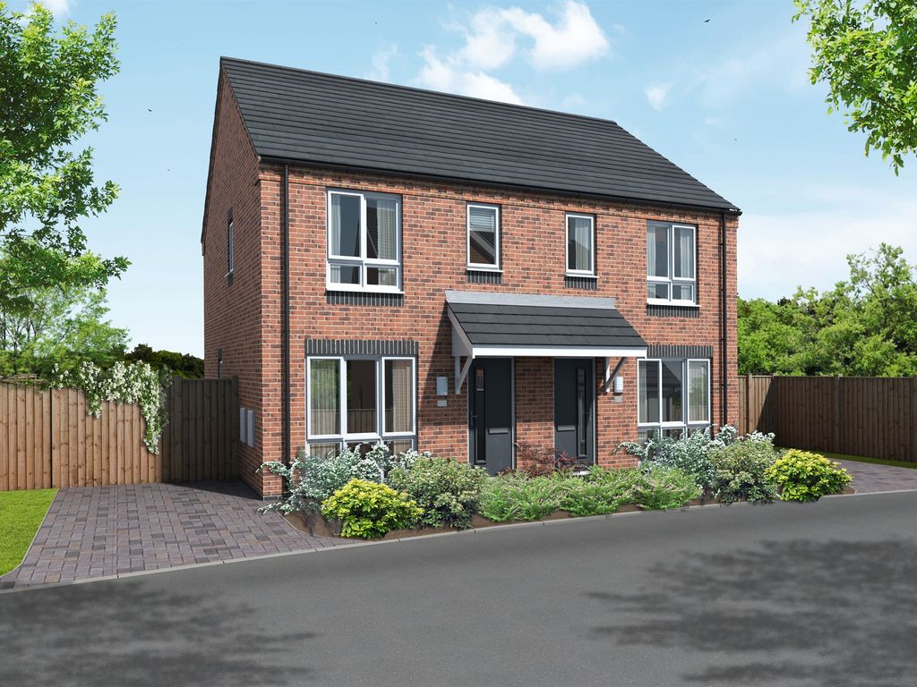 New home, 2 bed semi-detached house for sale in Kingsview Meadow, Coton Lane, Tamworth B79, £270,000