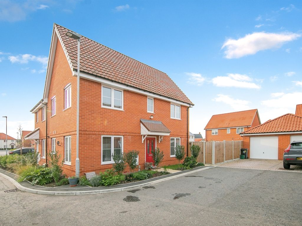 3 bed semi-detached house for sale in Opal Way, Alresford, Colchester CO7, £375,000