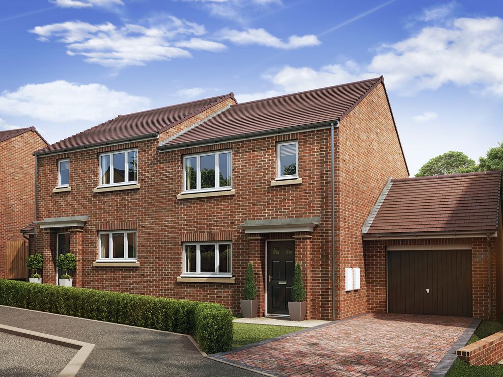 New home, 3 bed semi-detached house for sale in ''the Chestnut'' Appletreewick Close, Houghton Le Spring DH5, £197,995
