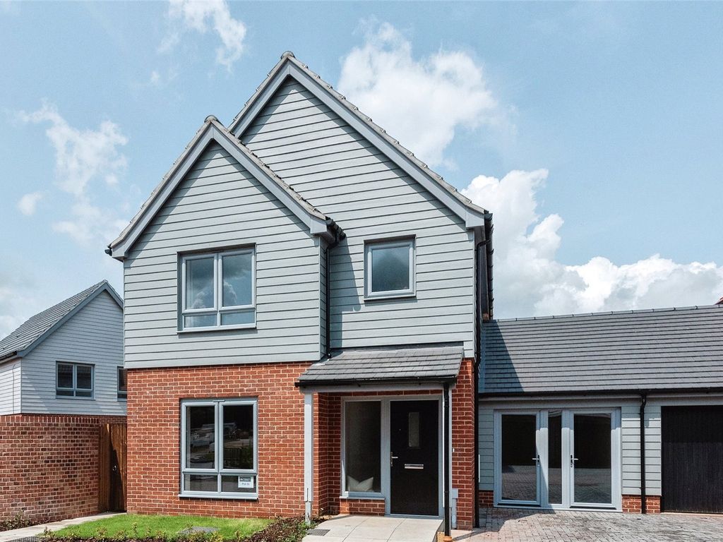 New home, 3 bed link-detached house for sale in Alder Meadow, Flordon Road, Creeting St Mary IP6, £345,000