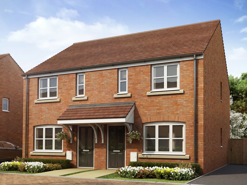 New home, 2 bed semi-detached house for sale in "The Alnwick Special" at Chervil Way, Rugby CV23, £242,500