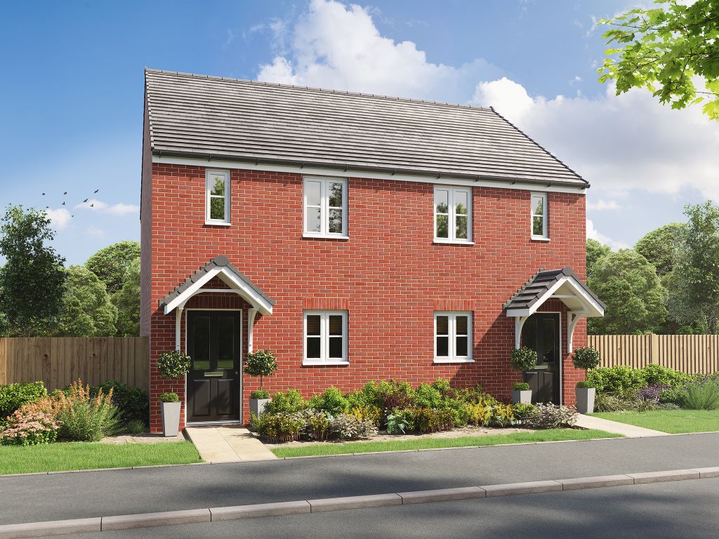 New home, 2 bed end terrace house for sale in "The Alnmouth" at Heritage Way, Llanharan, Pontyclun CF72, £214,995