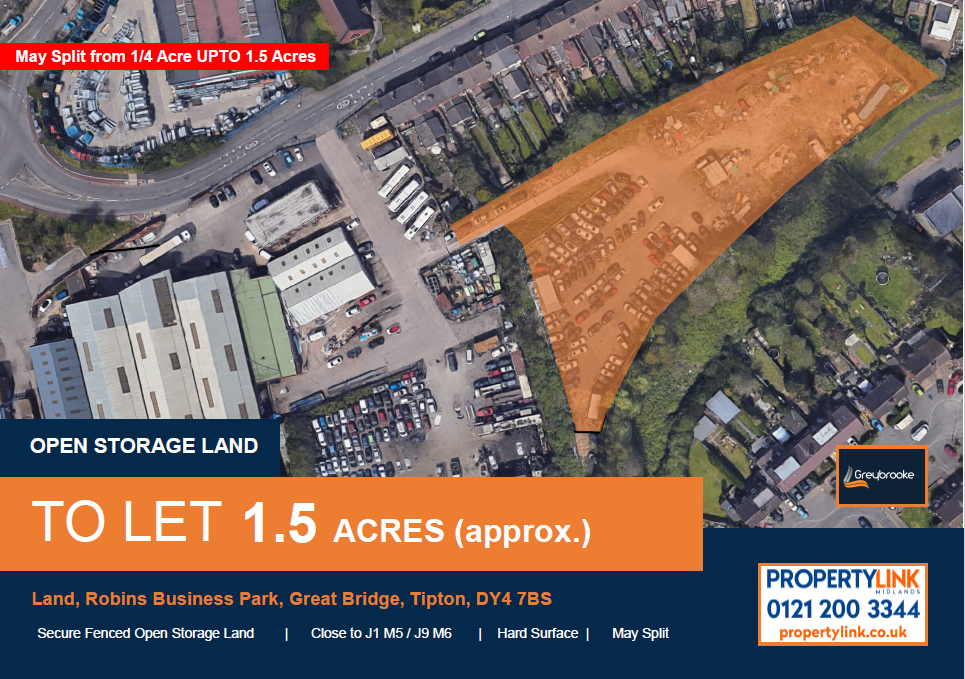 Land to let in Bagnall Street, Tipton DY4, Non quoting