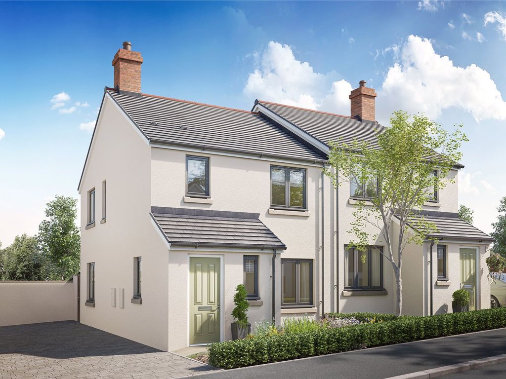 New home, 3 bed semi-detached house for sale in Weavers Place, North Tawton, Devon EX20, £254,995