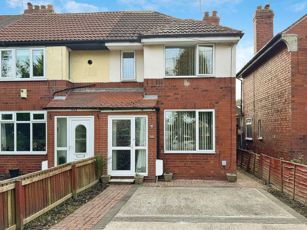 3 bed semi-detached house for sale in Wold Road, Hull HU5, £110,000