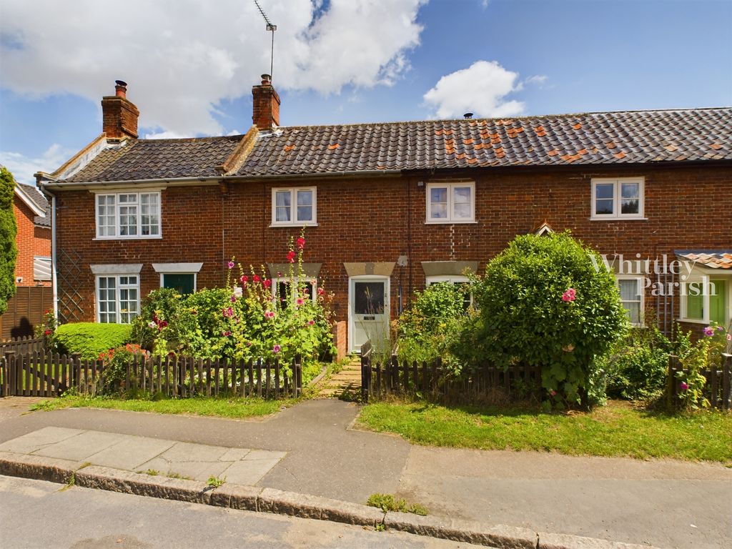 2 bed terraced house for sale in Bridge Terrace, The Street, Hempnall, Norwich NR15, £230,000
