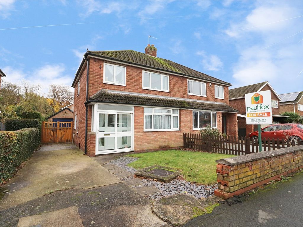 3 bed semi-detached house for sale in Whitestone Road, Scunthorpe DN17, £135,000