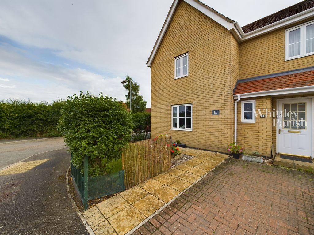 2 bed semi-detached house for sale in Mission Road, Diss IP22, £220,000