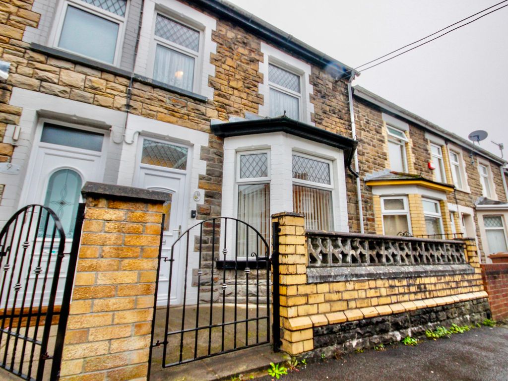3 bed terraced house for sale in John Street, Bargoed CF81, £140,000