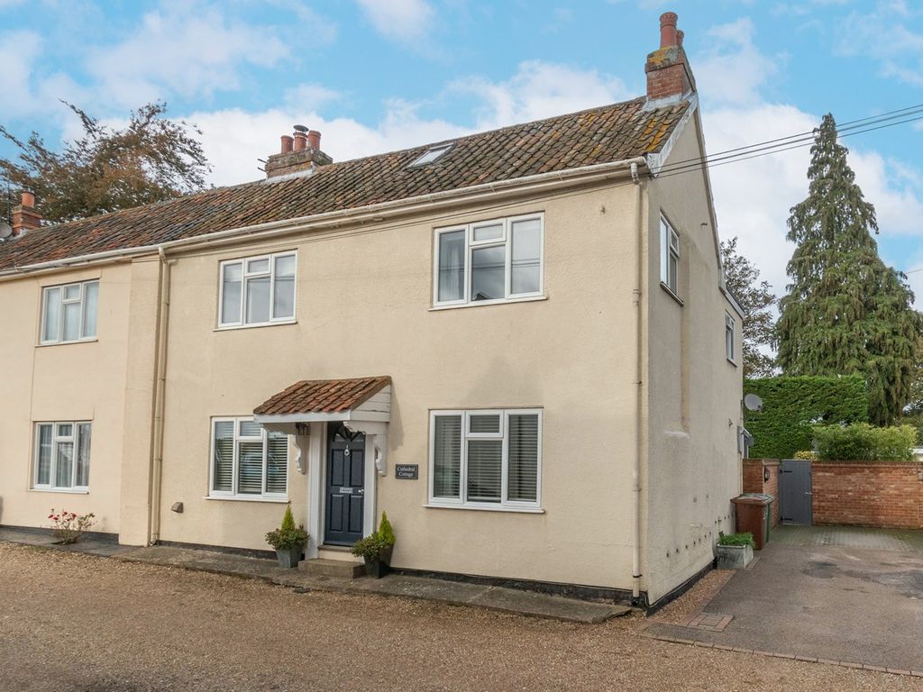 3 bed semi-detached house for sale in Church Lane, North Elmham NR20, £395,000