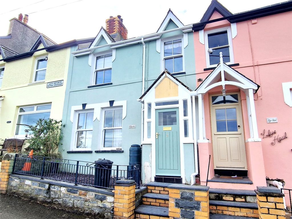 3 bed terraced house for sale in Picton Crescent, New Quay, Ceredigion SA45, £385,000