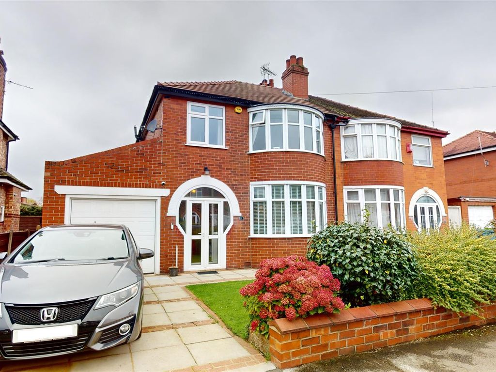 3 bed semi-detached house for sale in Glenhaven Avenue, Urmston, Manchester M41, £399,995