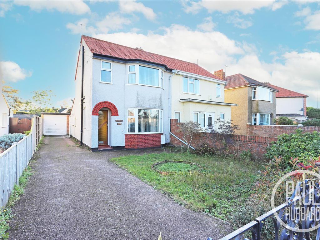 2 bed semi-detached house for sale in Kimberley Road, Lowestoft NR33, £150,000