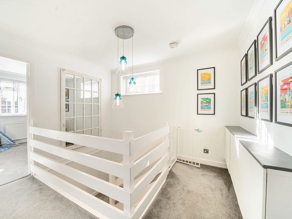 4 bed link-detached house for sale in Ambleside Crescent, Farnham, Surrey GU9, £550,000
