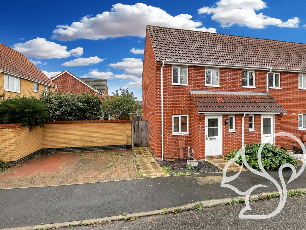1 bed end terrace house for sale in Grantham Avenue, Great Cornard, Sudbury CO10, £180,000