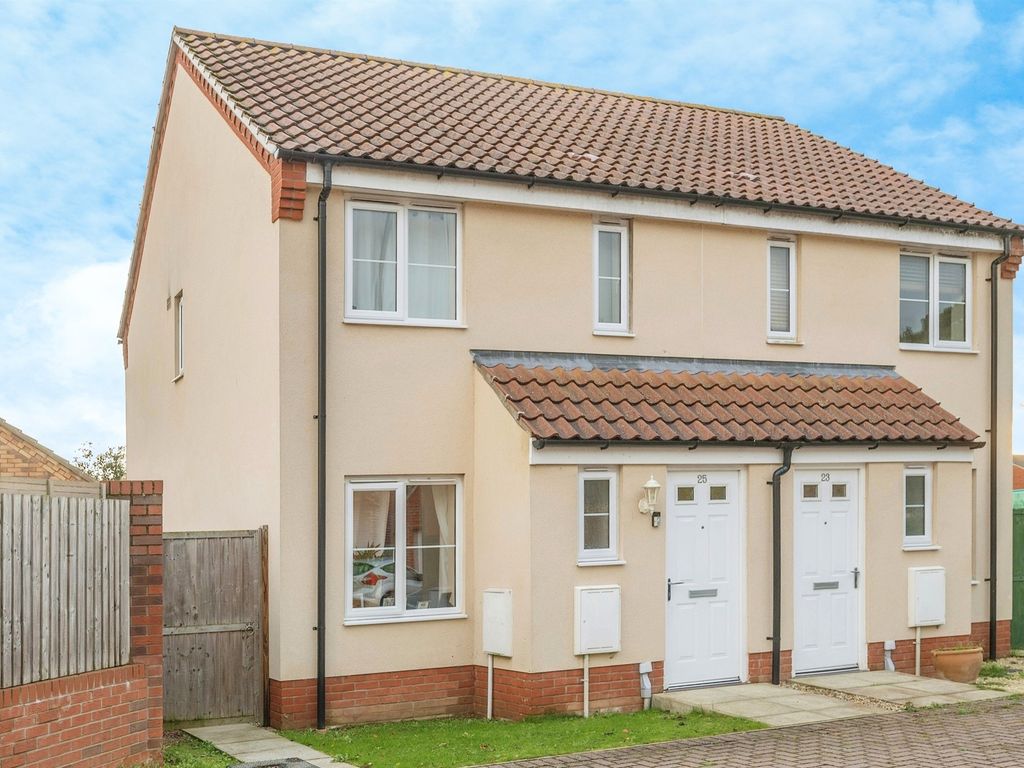 2 bed semi-detached house for sale in Liz Jones Way, Aylsham, Norwich NR11, £220,000