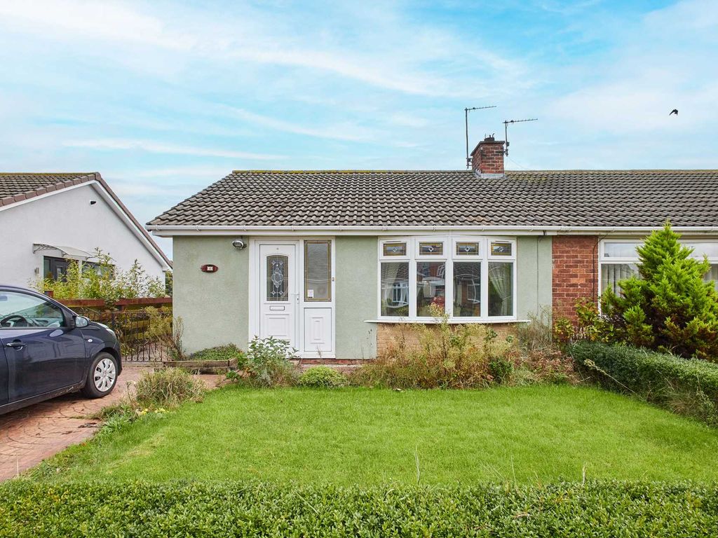 2 bed semi-detached bungalow for sale in Bamburgh Close, Redcar TS10, £149,950