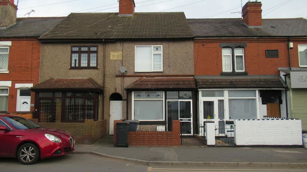 3 bed terraced house for sale in Bulkington Road, Bedworth CV12, £125,000