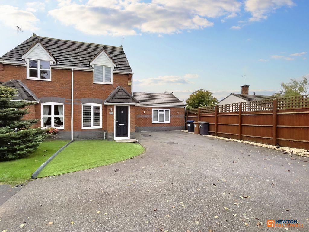 2 bed semi-detached house for sale in Station Road, Bagworth LE67, £225,000